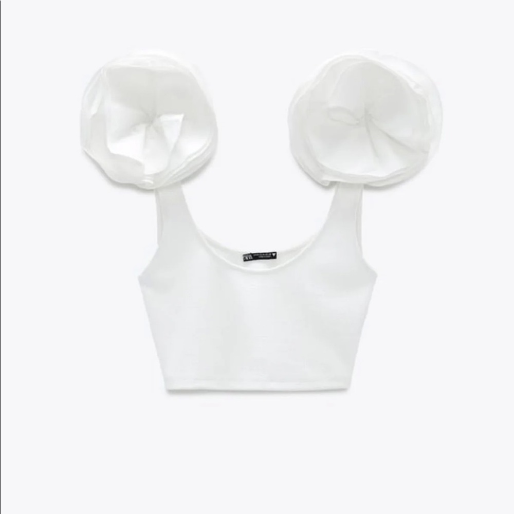 Zara poplin top